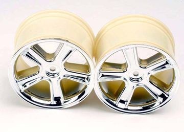 Traxxas 3972X Wheels Maxx 5-Spoke Chrome (2)