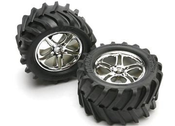 Traxxas 5173 Tires & Wheels Maxx Chevron/SS (14mm) 3,8" (2)