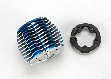 Traxxas 5237 Cooling head TRX2.5 & 2.5R blu