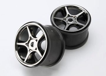 Traxxas 5372X Wheels Gemini Black Chrome (17mm) 3,8" (2)