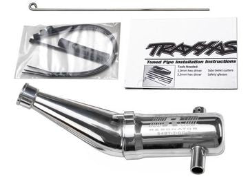 Traxxas 5487 Tuned Pipe Aluminium 2-chamber Angled