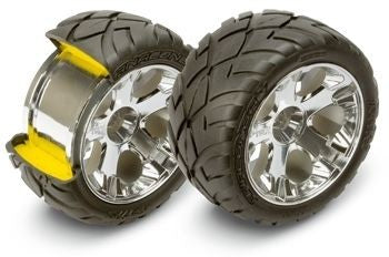 Traxxas 5577R Tires &amp; Wheels Anaconda/All-Star 2.8" (Nitro Front) (2)