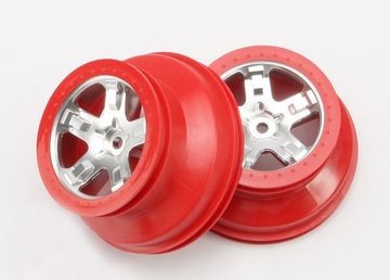 Traxxas 5872A Wheels SCT 2.2/3.0" Red 4WD/2WD Rear (2)