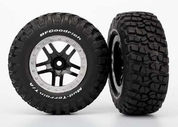 Traxxas 5883 Tires &amp; Wheels BFGoodrich/S-Spoke Black-Satin 4WD/2WD Rear