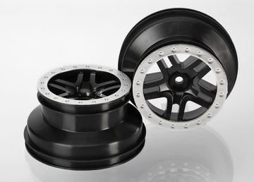 Traxxas 5884 Wheels SCT Split-Spoke Black-Satin 2.2/3.0" 4WD/2WD Rear (2)