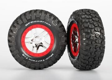 Traxxas 5975R Tires & Wheels, BFGoodrich S1/Split-Spoke, Front/Rear