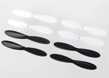 Traxxas 6225 Rotor Blade Set, white (4), black (4)