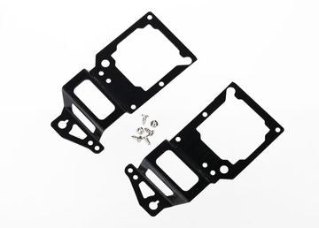 Traxxas 6333 Main Frame Side Plate Inner Alu Black (Pair)  DR-1