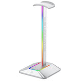 FragON - Watchtower 2U RGB headset &amp; headphone holder, Silver
