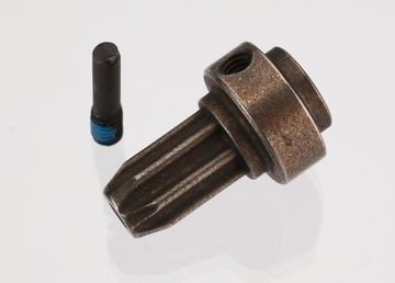 Traxxas 6888X Drive hub, front, hardened ste