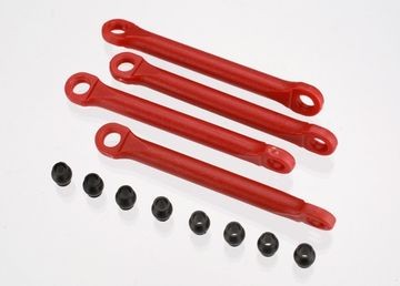 Traxxas 7018 Push Rod Suspension Red (4)  1/16 Slash