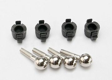 Traxxas 7033 Pivotballs &amp; Caps (4) 1/16