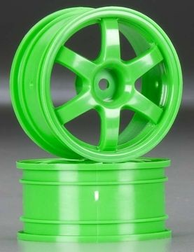 Traxxas 7374A Wheels, Volk Racing TE37 green