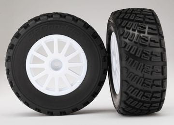 Traxxas 7473R Tires &amp; Wheels BFGoodrich S1/White Rally 1/10 TSM (2)