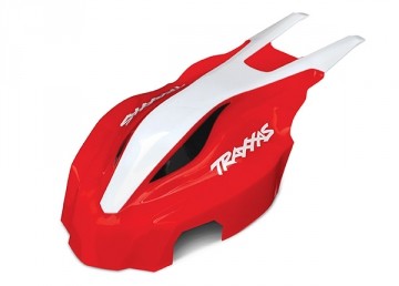 Traxxas 7911 Canopy front Red/White Aton