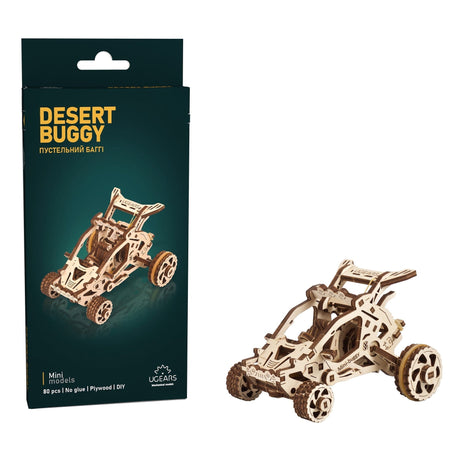 UGEARS Desert Buggy æske og færdigsamlet model