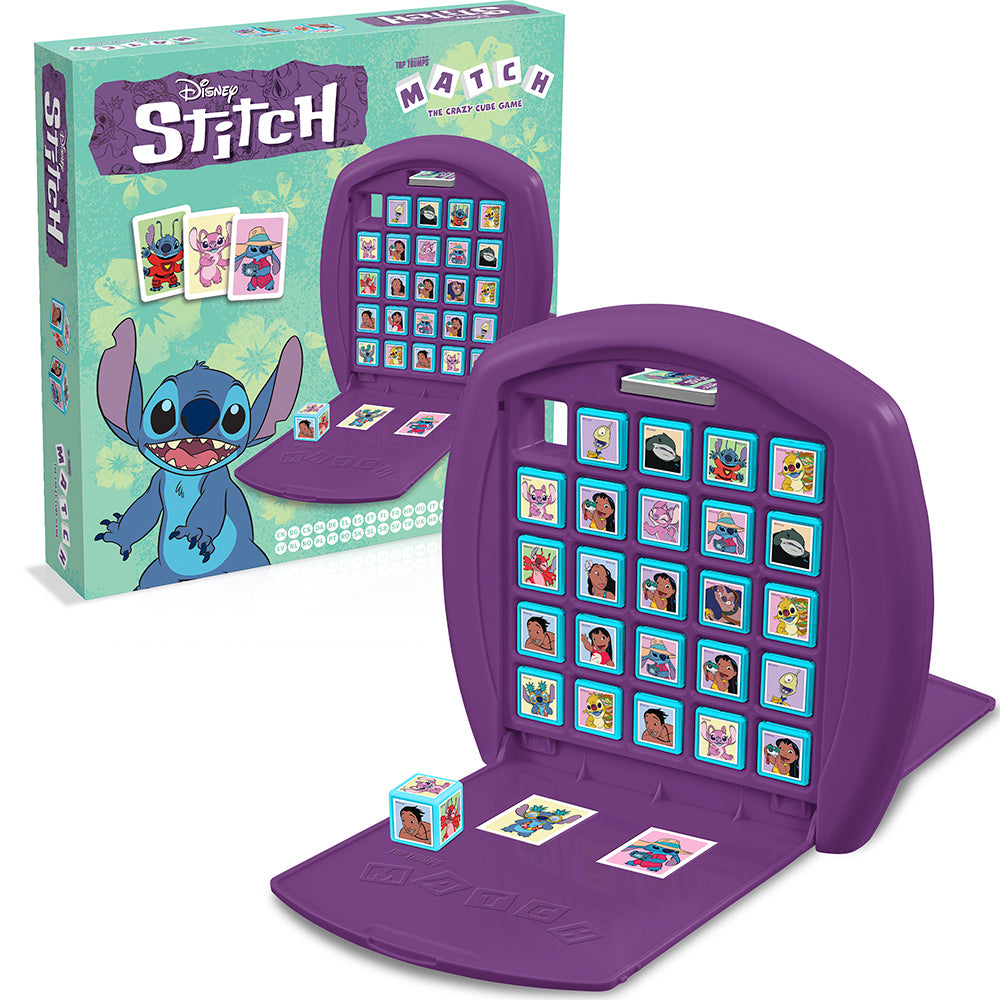 Winning Moves - Lilo &amp; Stitch Top Trumps Match - The Crazy Cube Game New Version