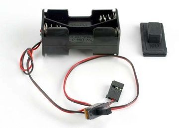 Traxxas 1523 Battery Holder with On/Off Switch (Rubber Cover)