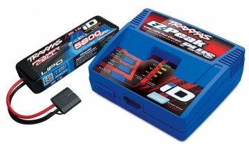 Traxxas combo 2992GX Charger (230V) and 2S LiPo 5800mAh iD Battery Combo