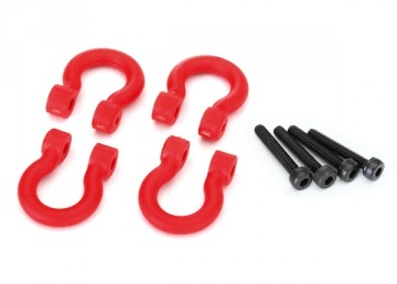 Traxxas 8234R Bumper D-Rings Red (4)  TRX-4/6