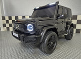 Children's car Mercedes G63 AMG 4×4 24 volt 2 persons metallic black