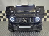 Children's car Mercedes G63 AMG 4×4 24 volt 2 persons metallic black