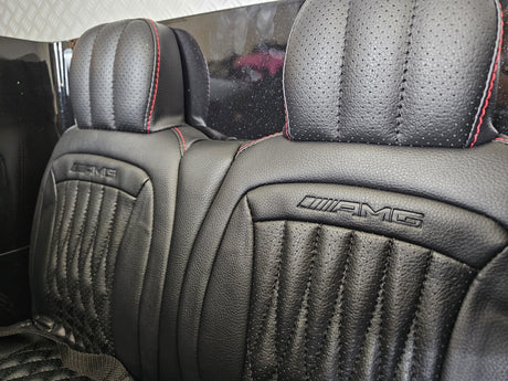 Children's car Mercedes G63 AMG 4×4 24 volt 2 persons metallic black