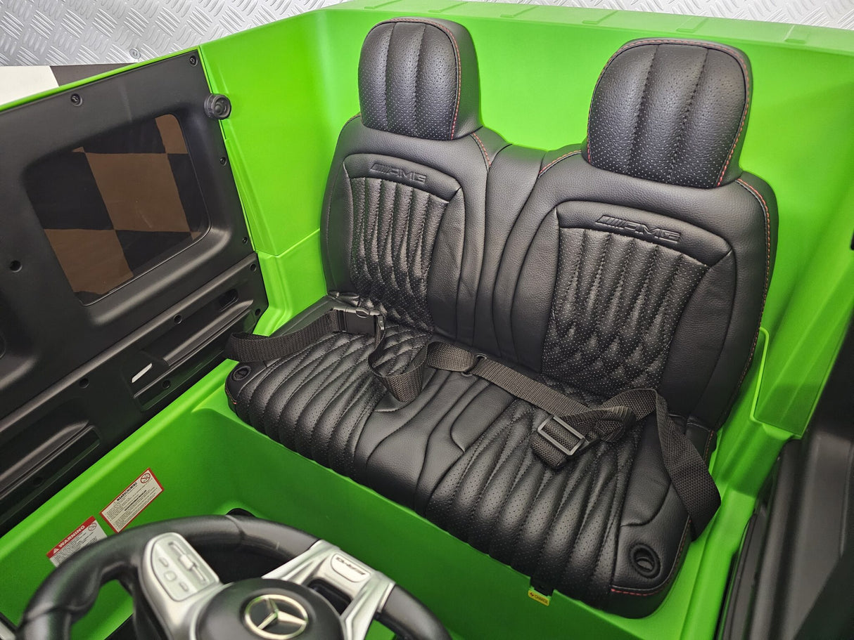 Electric children's car Mercedes G63 AMG 24 volt matt green