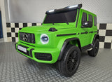 Electric children's car Mercedes G63 AMG 24 volt matt green