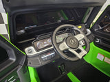 Electric children's car Mercedes G63 AMG 24 volt matt green
