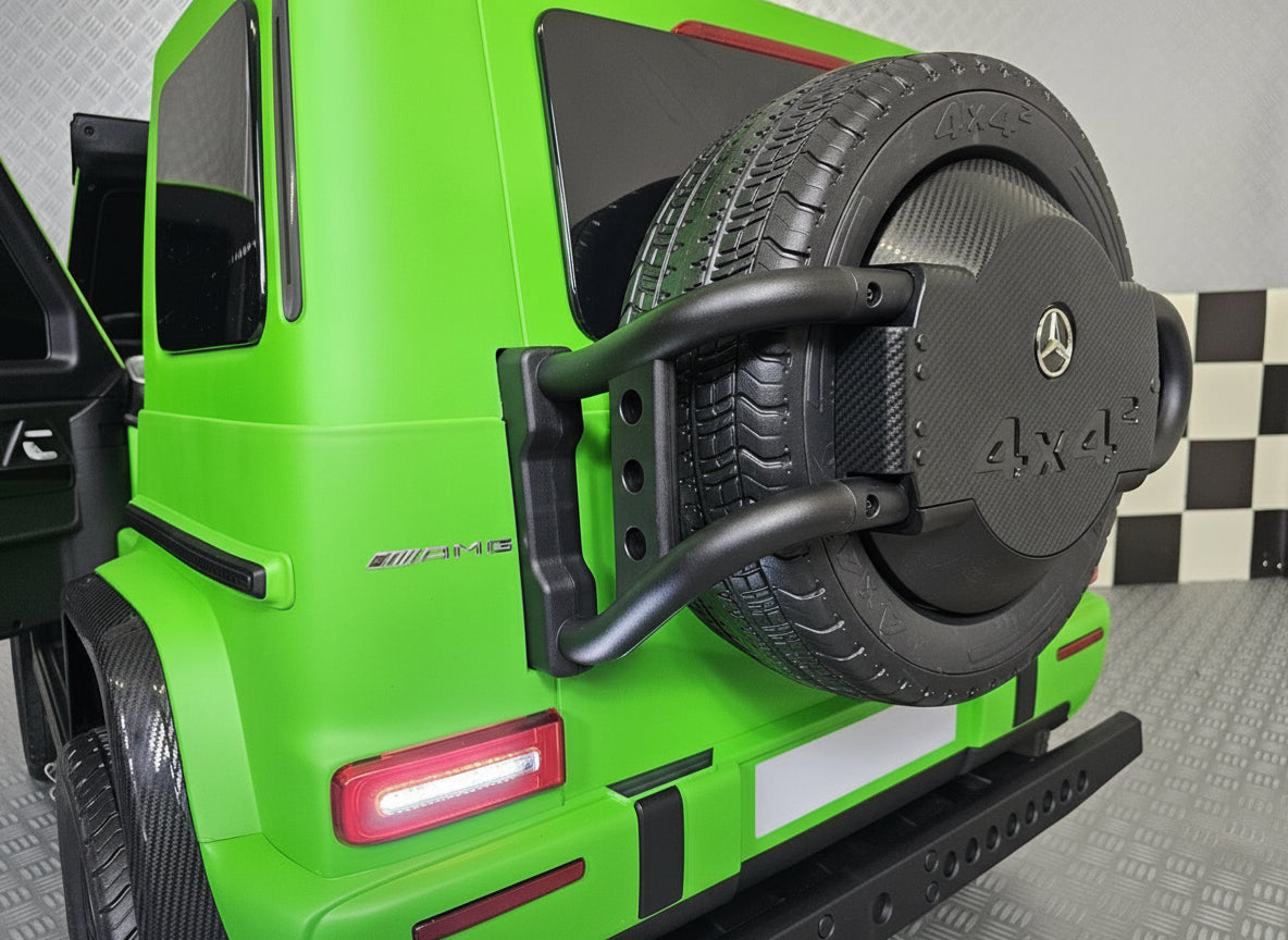 Electric children's car Mercedes G63 AMG 24 volt matt green