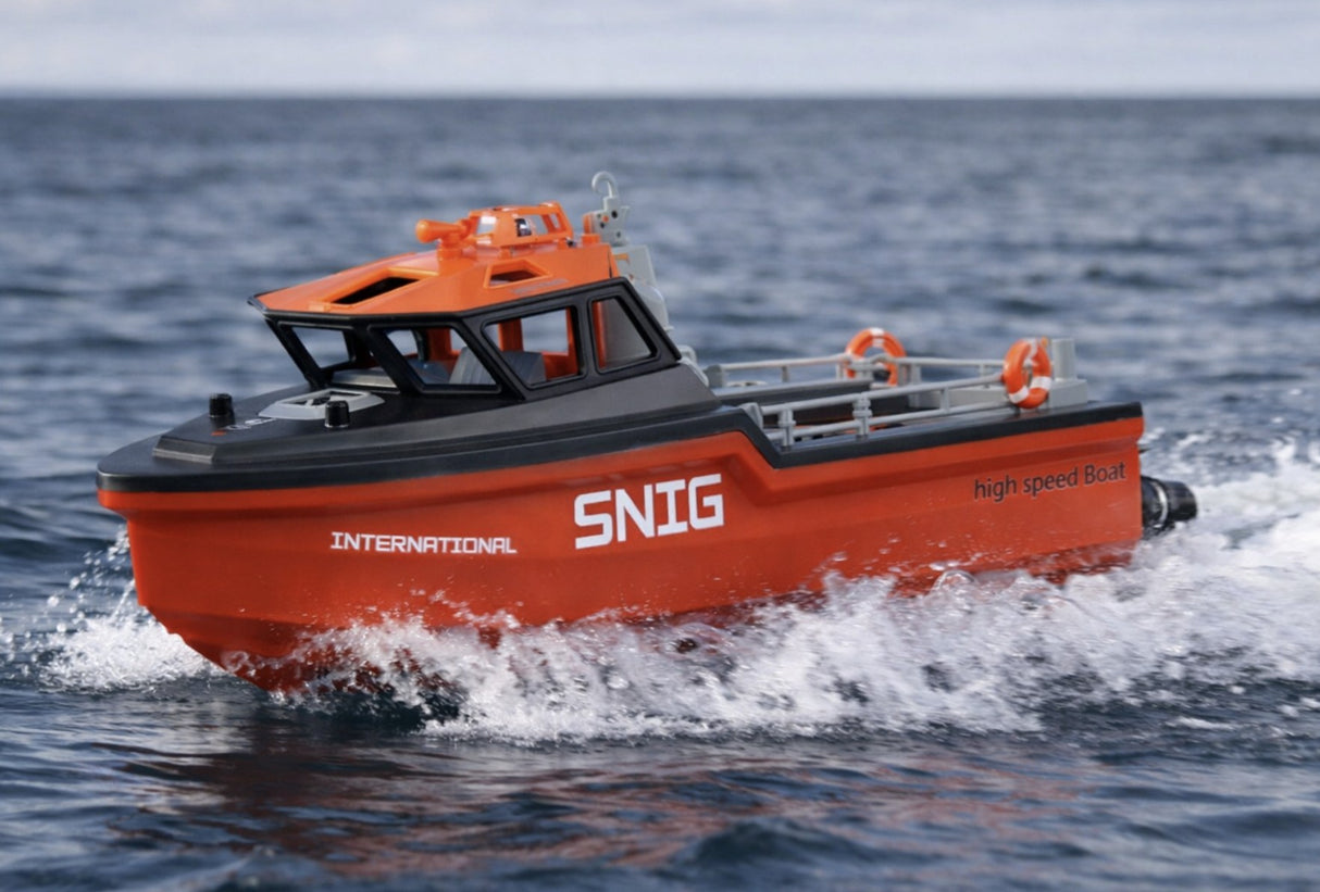 Fjernstyret redningsbåd med brushless jetdrev – RTR