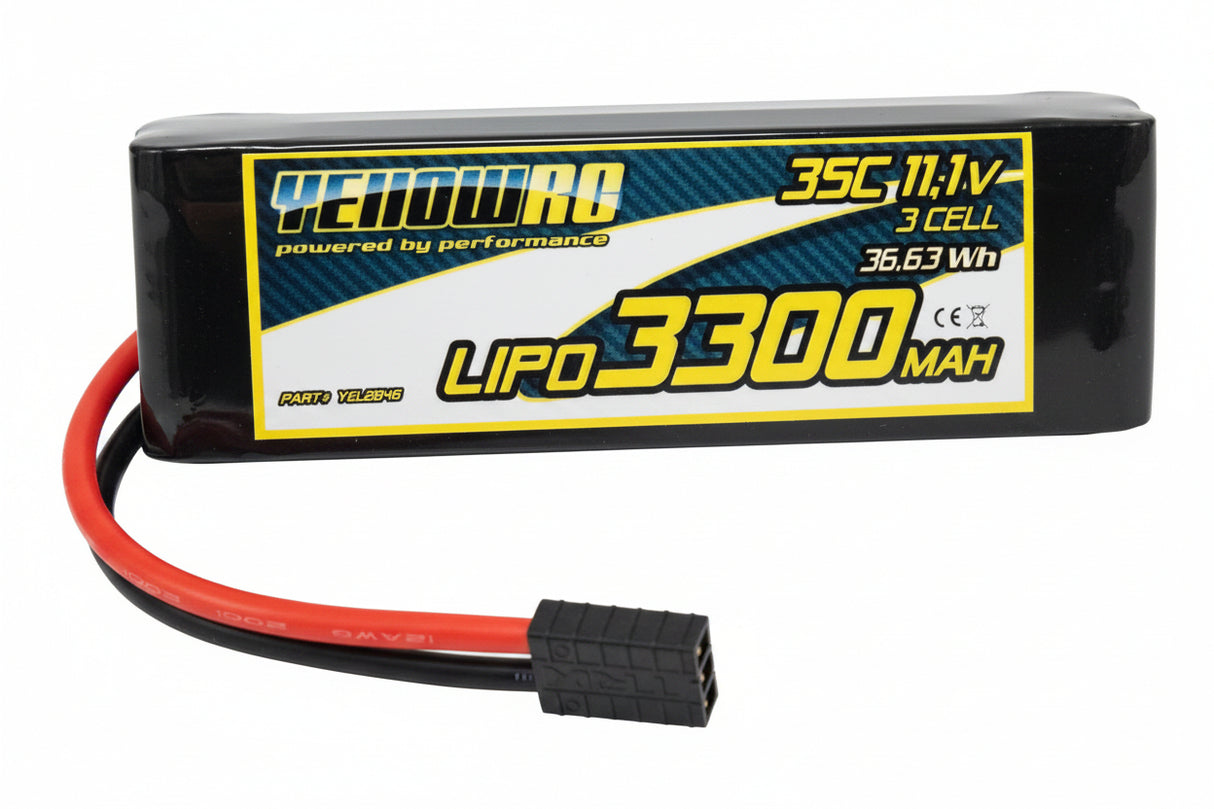 YellowRC LiPo 3300mAh 11,1V 3S 35C – Traxxas-stik