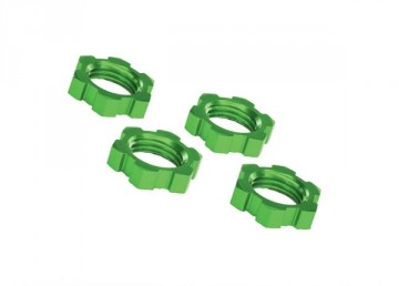 Traxxas 7758G Wheel Nuts 17mm Alu Green (4)