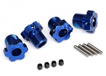 Traxxas 8654 Wheel Hubs Splined 17mm Blue (4)