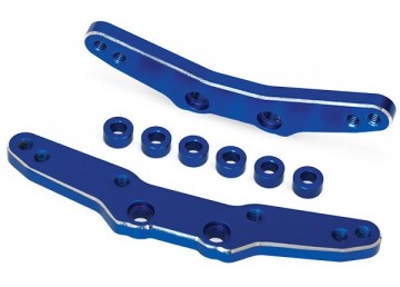 Traxxas 8338X Shock Towers Front and Rear Alu Blue