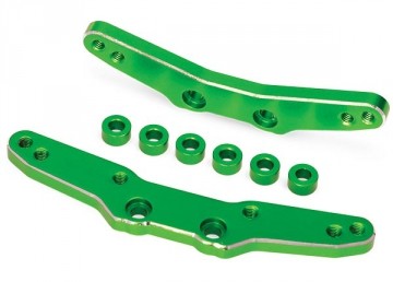 Traxxas 8338G Shock Towers Front and Rear Alu Green