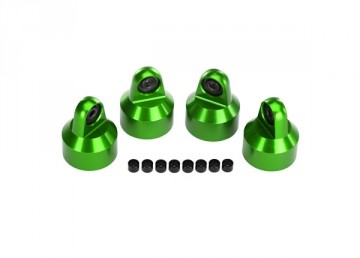 Traxxas 7764G Shock Caps Aluminium Green (for GTX #7761,7861) (4)