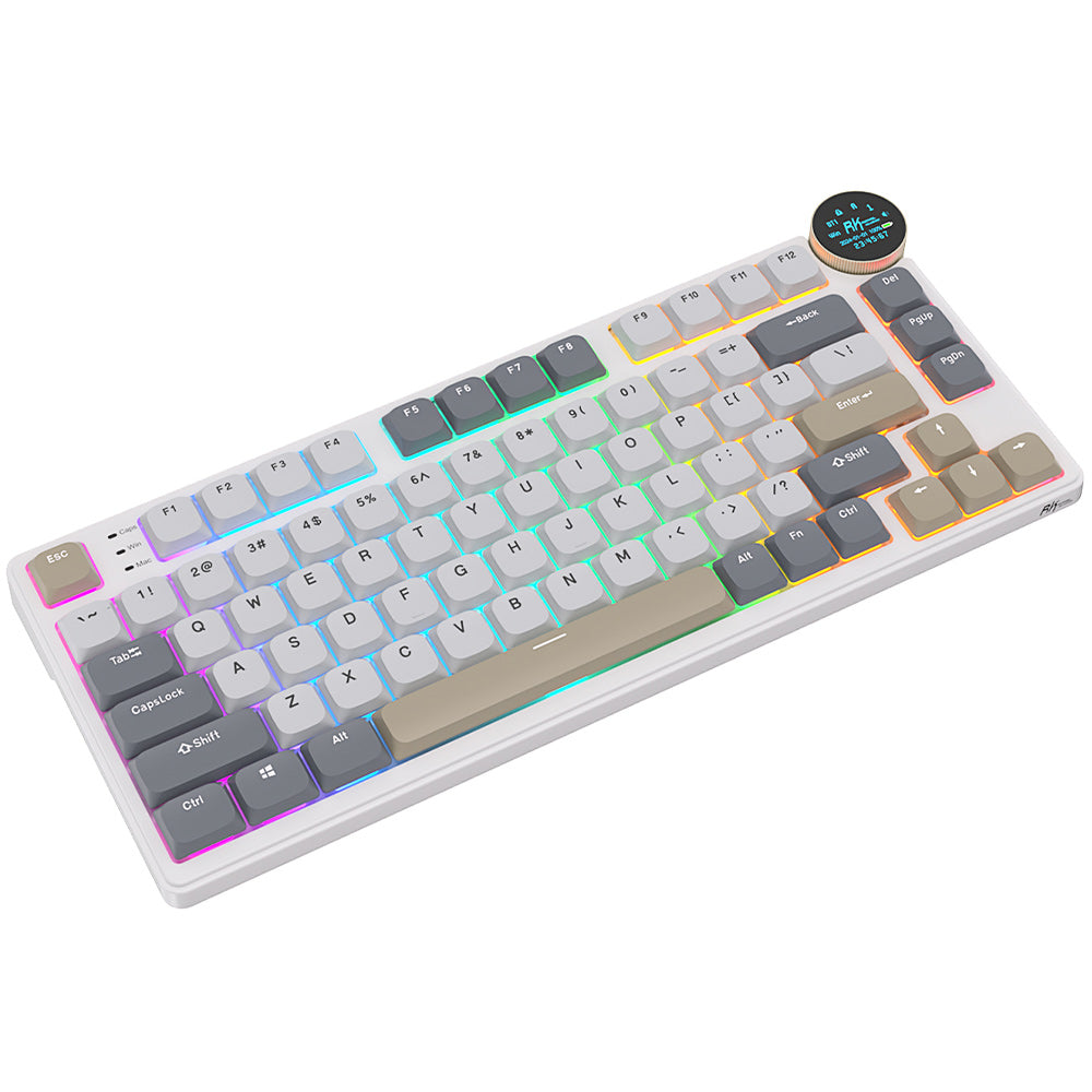 Royal Kludge N80 Tactile 80K Pearly Dawn - RGB ANSI (ENG) wireless