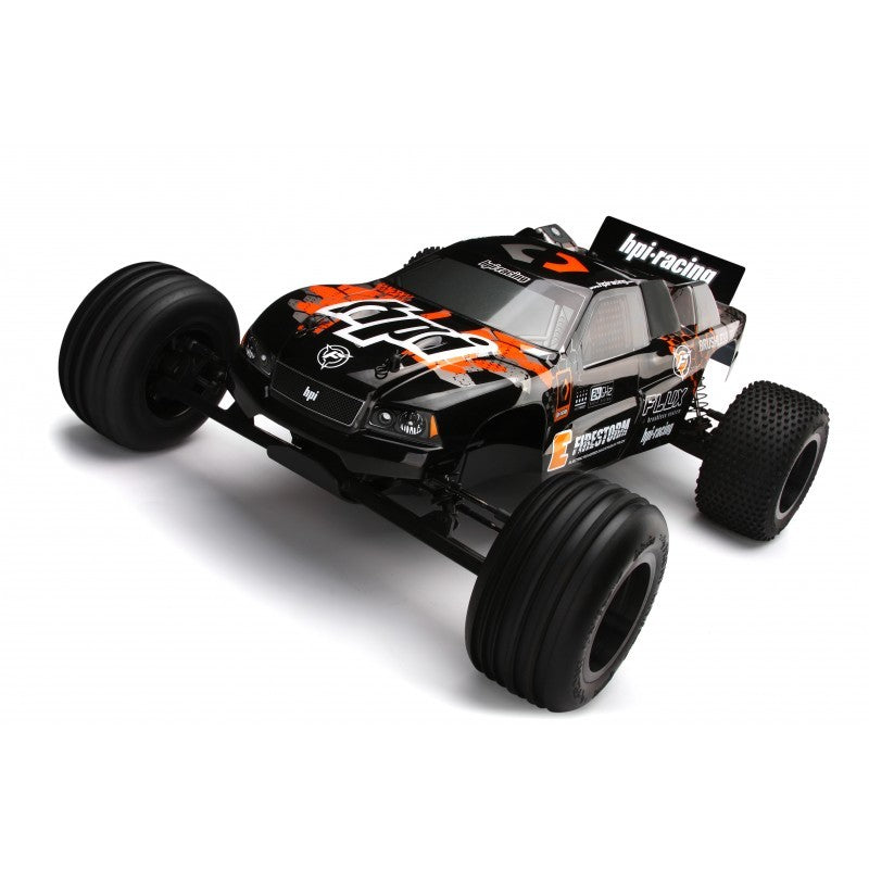 E-FIRESTORM 10T FLUX 124 km/t - VILD hurtig fjernstyret onroad bil