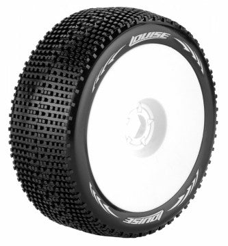 Tire & Wheel B-GROOVE 1/8 Buggy Super Soft White (2)