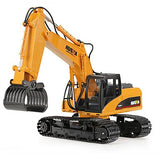 HUINA 1570 1:14 2.4GHz 16CH RC Alloy Log Grabber Truck - RTR - YELLOW
