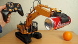 HUINA 1570 1:14 2.4GHz 16CH RC Alloy Log Grabber Truck - RTR - YELLOW