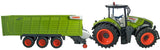 Stor flot fjernstyet Traktor med tippevogn / trailer - Claas Axion 870
