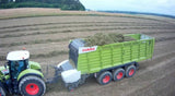 Stor flot fjernstyet Traktor med tippevogn / trailer - Claas Axion 870