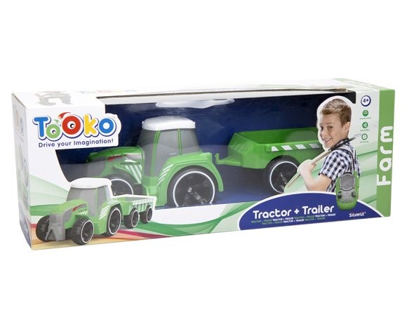 Fjernstyret Farm Tractor m. trailer