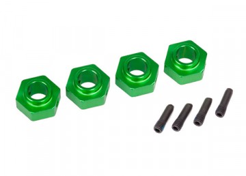 Traxxas 8269G Wheel Hubs 12mm Hex Alu Green (4)  TRX-4/6