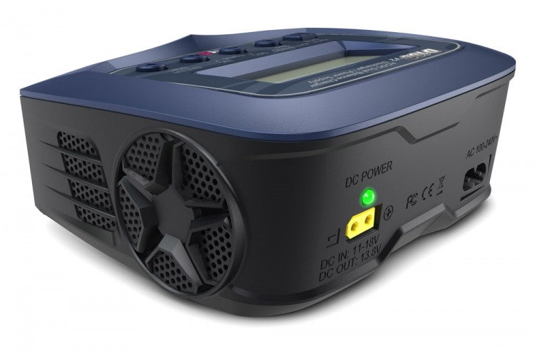 Dobbeltlader SkyRC D100-V2 Dual Charger 2x100W 240VAC/12VDC