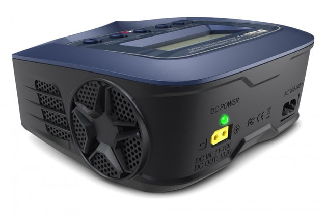 Dobbeltlader SkyRC D100-V2 Dual Charger 2x100W 240VAC/12VDC