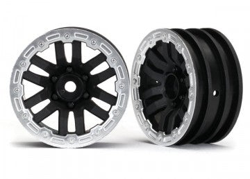 Traxxas 8271X Wheels TRX-4 Black-Satin 1.9" (2)